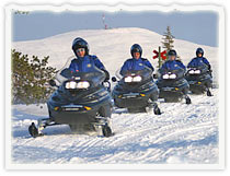 Schneemobilfahren