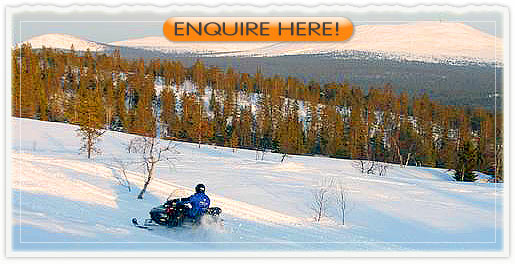 Snowmobiling into the sunset